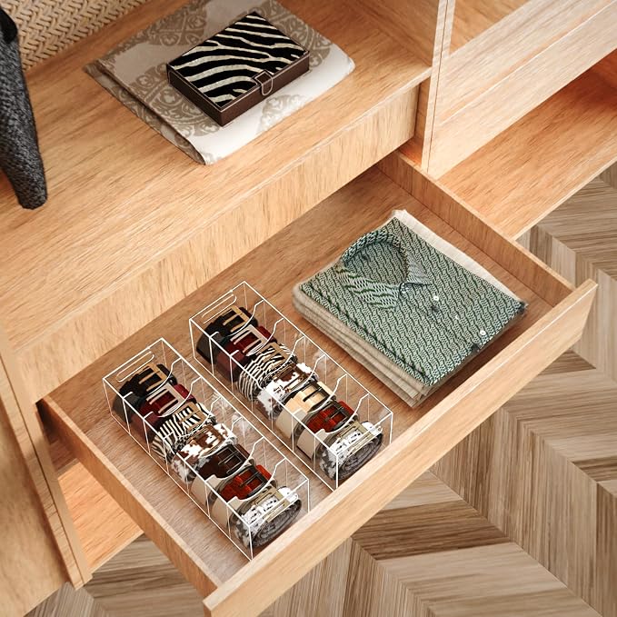 Belt Organizer - Acrylic Belt Storage Holder - Image 5