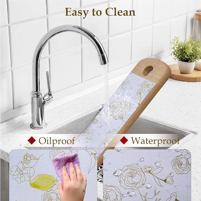 Moriah Shelf Liner for Kitchen Cabinet Non-Adhesive, Thickened Drawer Liner No - Image 3