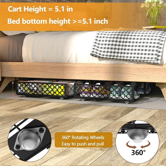 NADAMOO Low Profile Under Bed Storage - Image 3
