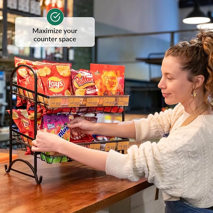 Candy Display Rack | Stackable Candy Organizer | Countertop Snack Organizer - Image 2