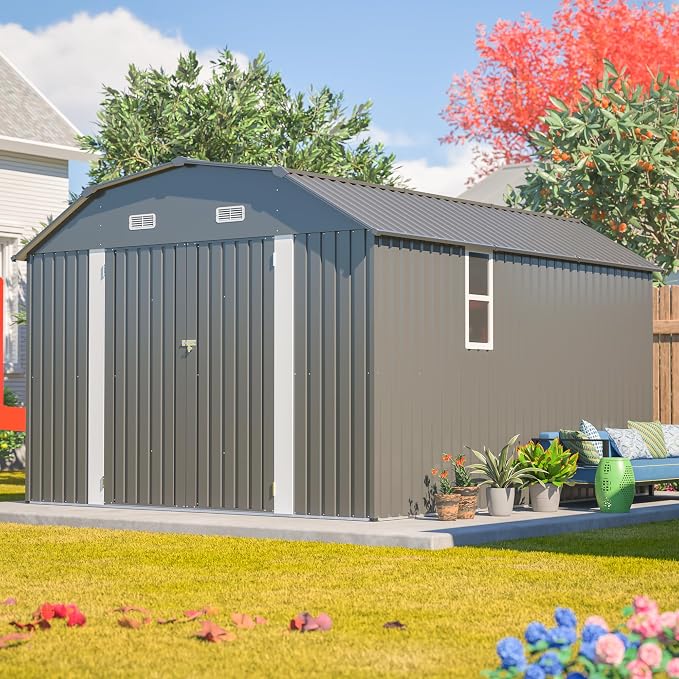 10x12 FT Metal Storage Shed by Mulinsonfly