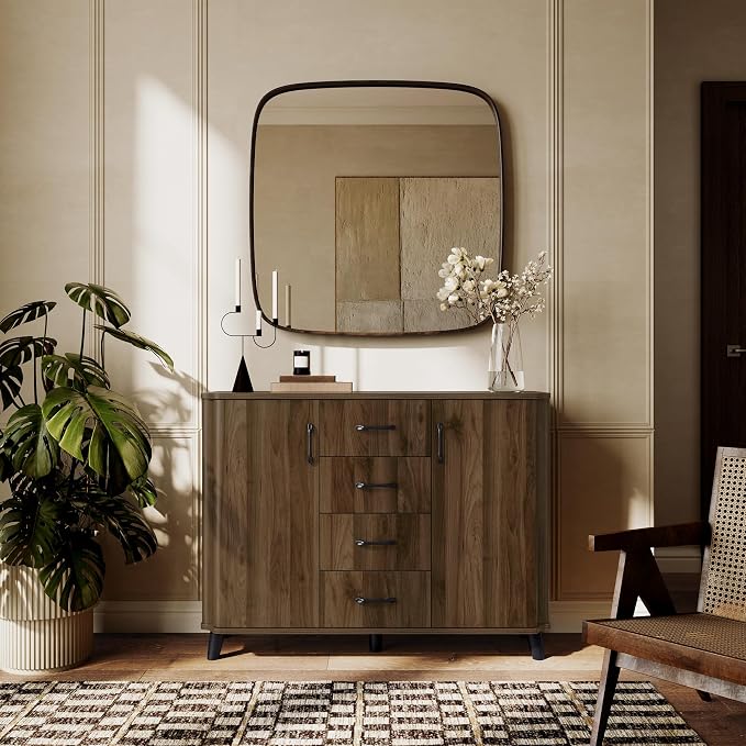 LuxenHome 47" Sideboard Buffet Cabinet - Image 3