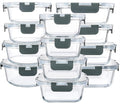 M MCIRCO 24-Piece Glass Food Storage Containers by MMCIRCO