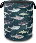 Cute Shark Collapsible Laundry Baskets, Laundry Hamper, Storage Basket by Unknown