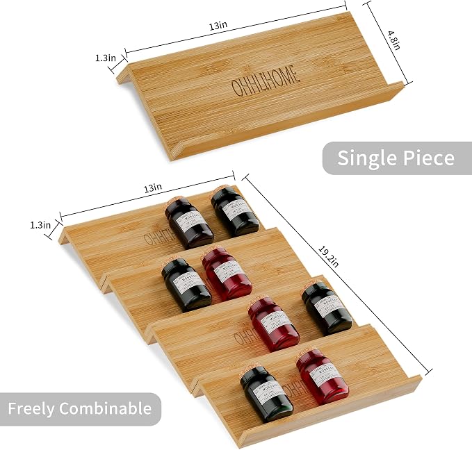 Bamboo Spice Drawer Organizer - Image 6