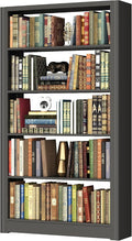 Heavy Duty Office Bookshelf, 5-Tier Adjustable Library Bookshelves, Modular by LyAosdFu