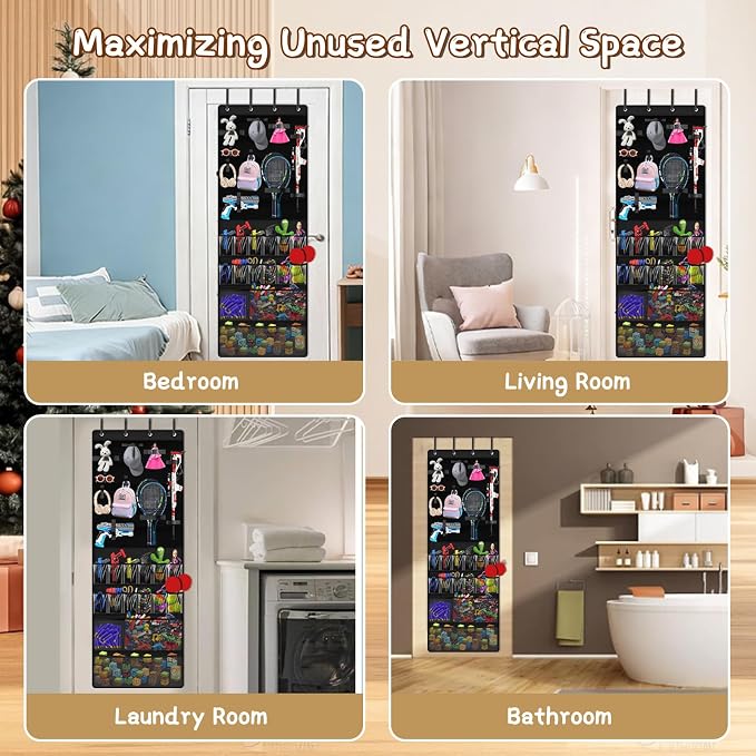 Over the Door Organizer for Building Blocks, Kids Toys Storage - Image 8