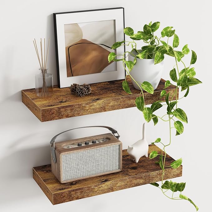 Deep Floating Shelves by FunMemories