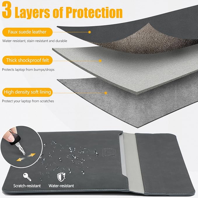 HYZUO 13 Inch Laptop Sleeve Case - Image 3