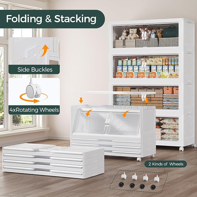 880QT Extra Large Stackable Storage Bins - Image 4