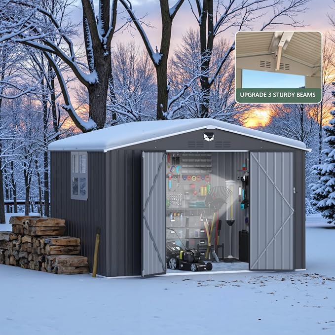 10x8 FT Metal Storage Shed - Image 8