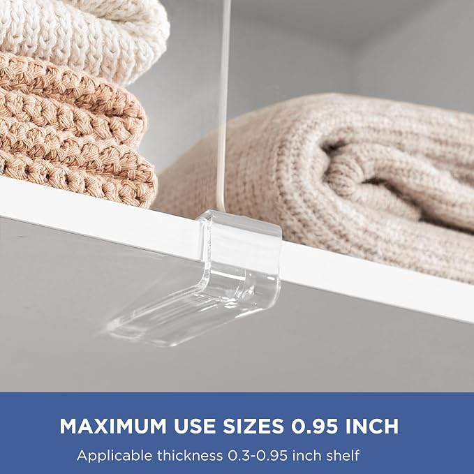 HBlife 3 Pack Clear Shelf Dividers, Vertical Purse Organizer - Image 5