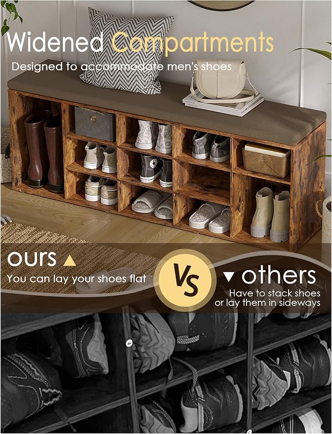 DINZI LVJ Shoe Storage Bench - Image 4
