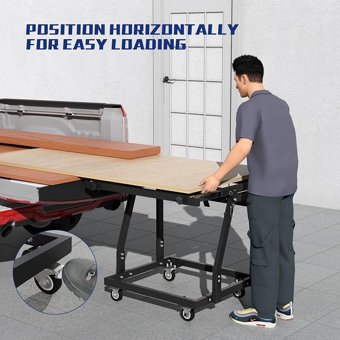 Panel Handler Cart and Shop Stand, Tilting Panel Cart - Image 9