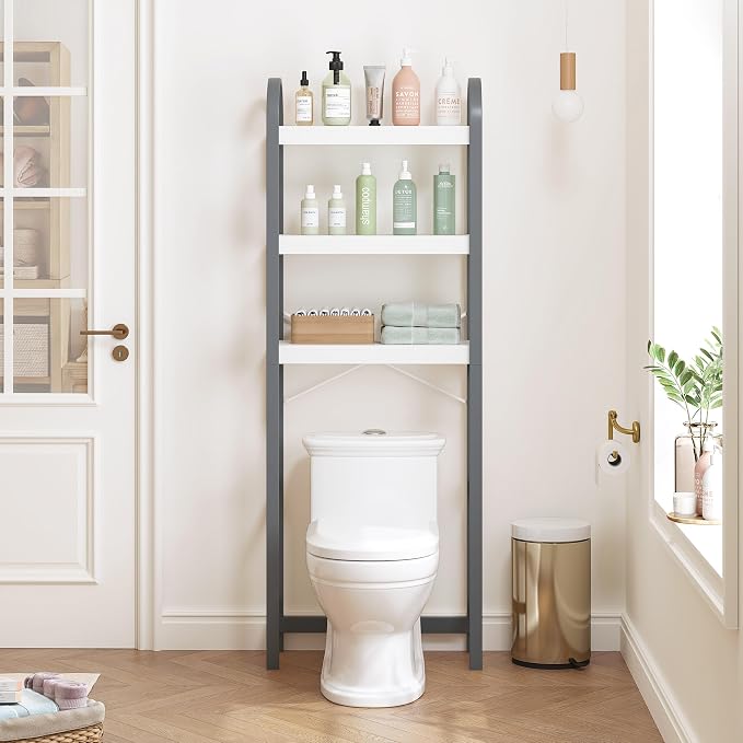 Spirich Over The Toilet Storage Shelf, 3-Tier Over Toilet Bathroom Organizer - Image 5