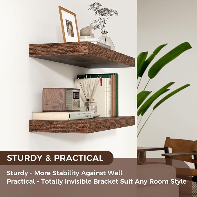 Floating Shelves for Wall, Engineered Wood Wall Shelves - Image 5