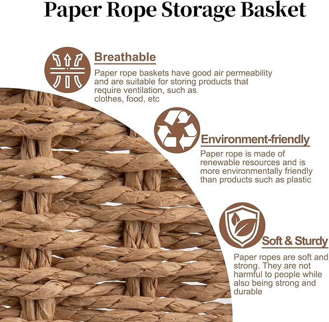 OIAHOMY Wicker Storage Basket - Image 7