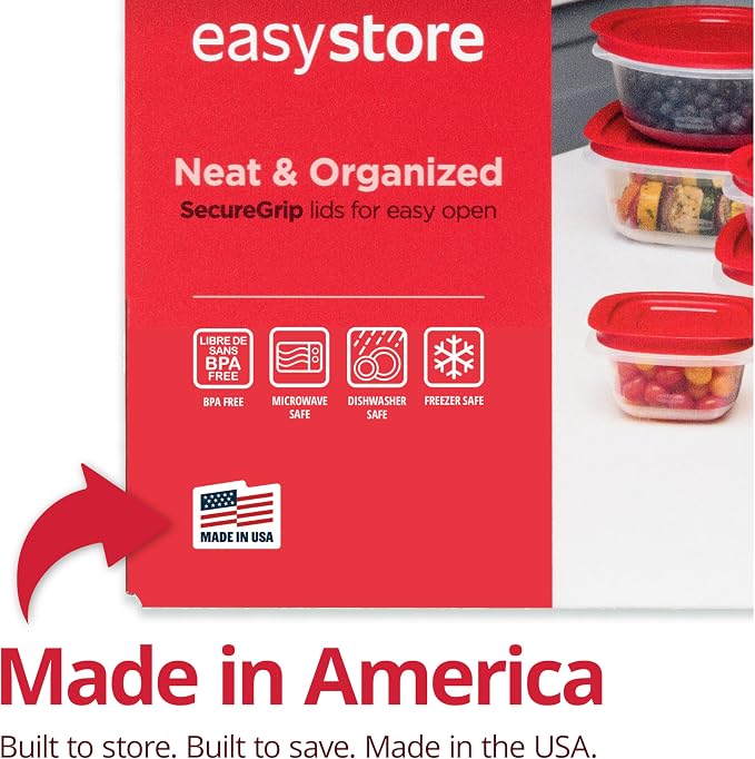 Rubbermaid EasyStore Containers, 38-Piece Set, Food Storage Containers - Image 2