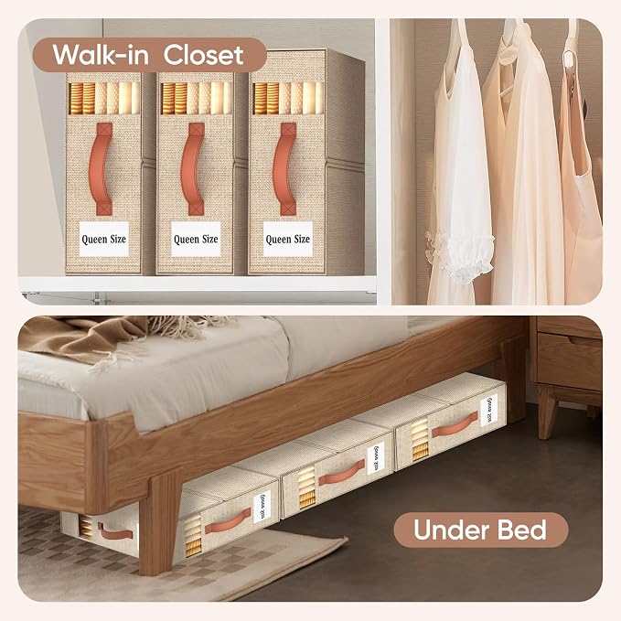 6 Pack Bed Sheet Organizers and Storage - Image 4