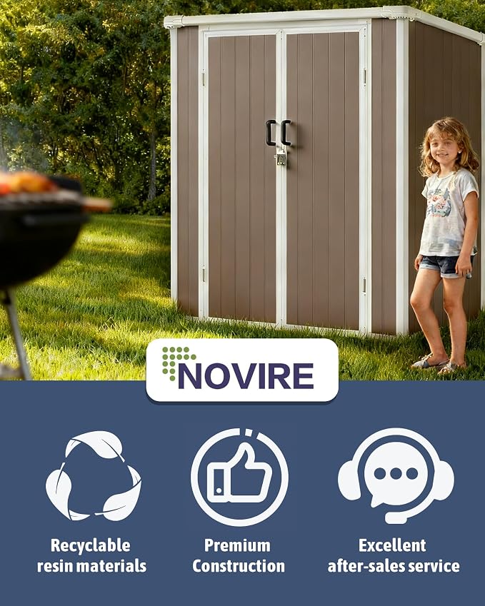 5x3 ft Outdoor Storage Shed - Image 7