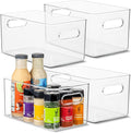 primebox Plastic Food Storage 4 Pack Clear Container Bin by primebox
