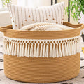 KAKAMAY Large Blanket Basket, Woven Baskets by KAKAMAY