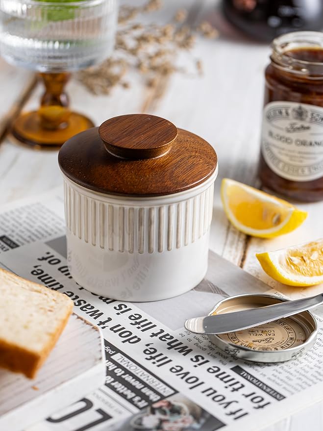 Ceramic Butter Dish With Lid, Butter Crock - Image 3