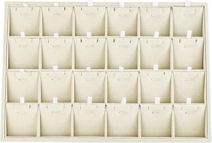 Mornajina 24 Grids Stackable Jewelry Tray Organizer by Mornajina