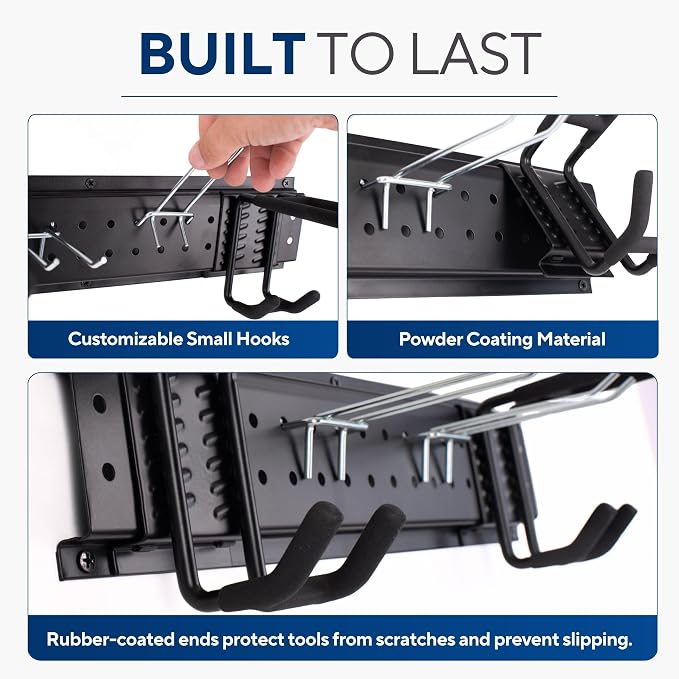 Heavy-Duty Wall Mount Garden Tool Organizer Rack - Image 9