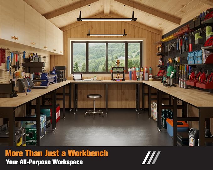 SPECRAFT 72“ Adjustable Heavy Duty Workbench - Image 6