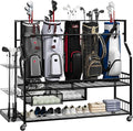 Golf Bag Storage Rack on Wheels, Mobile 5-Bag Organizer by Unknown