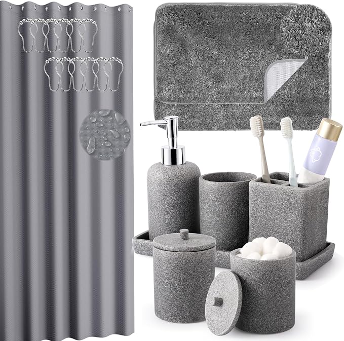 21 Pcs Bathroom Accessory Set by BetterbathroomwithXLHOME