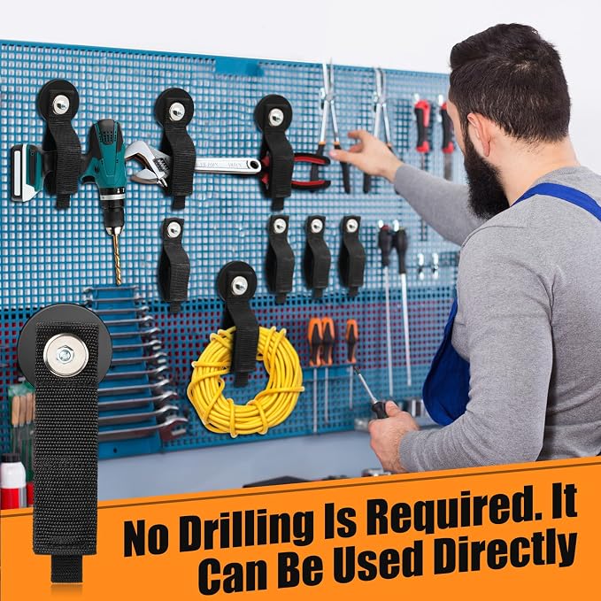Vicenpal 8pcs Heavy Duty Magnetic Hook, Magnetic Tool Holder &Garage Hooks - Image 2