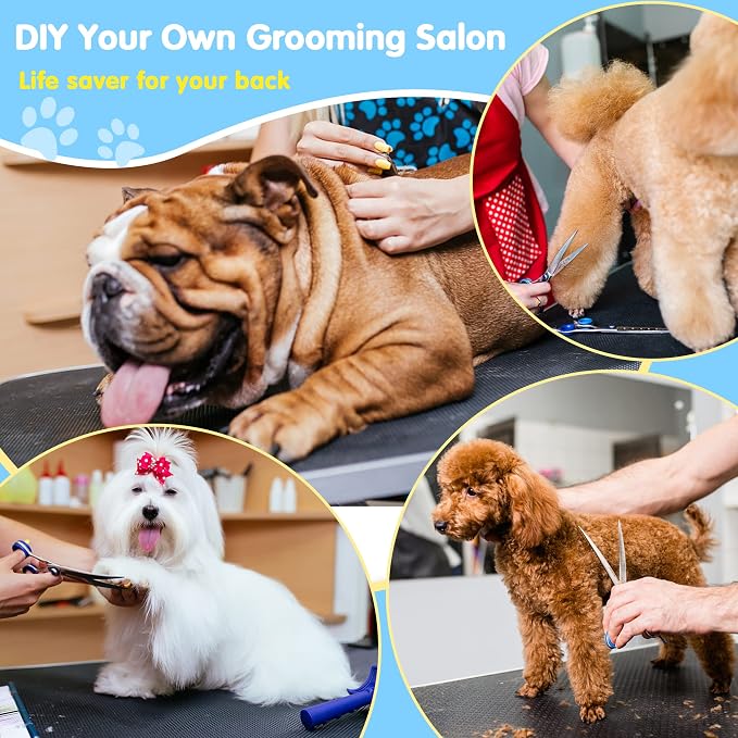 Lyromix 42''Large Dog Grooming Table, Adjustable Cat Drying Desktop - Image 7