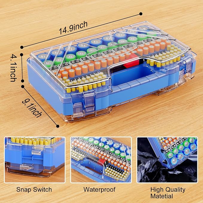 Battery Organizer Storage Holder Box Case - Image 5