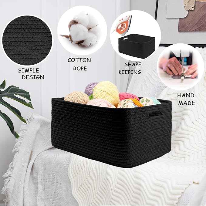 COMFY-HOMI 3 pcs Large Storage Baskets - Image 7
