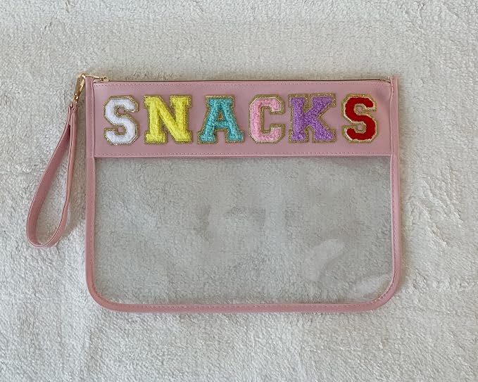 TopTTanBo Chenille Letter Clear Bag Purse Multi-purpose Transparent Waterproof - Image 6