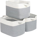 Kntiwiwo Storage Baskets for Organizing 14.7”x11”x9.6” Rope Storage Baskets for by Kntiwiwo