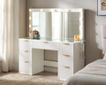 AMERLIFE 47.2" Fluted Vanity Desk by AMERLIFE