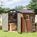 8x6 Ft Outdoor Metal Shed, Storage Garden Shed by Florise