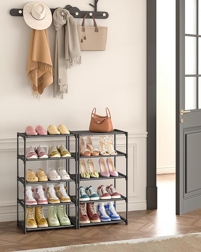 5-Tier Small Shoe Rack, Narrow Space-Saving Organizer - Image 5
