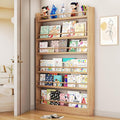 Behind The Door Bookshelf, 6-Tier Wooden Bookcases by famlycokli