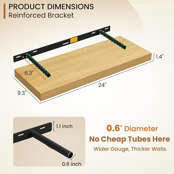 Fun Memories 24 Inch Floating Shelves - Image 3