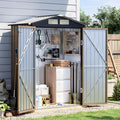 5x3 FT Outdoor Metal Storage Shed, Double Door, 1 Clear Window, Tool Shed by Unknown