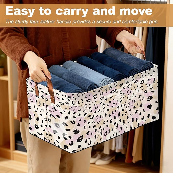 32L Large Storage Bins with Handles, Basket Organizer - Image 6
