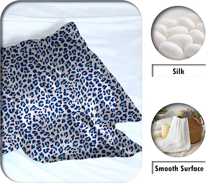 Mulberry Silk Pillowcase for Hair and Skin Queen Size Leopard Print Silk Pillow - Image 2