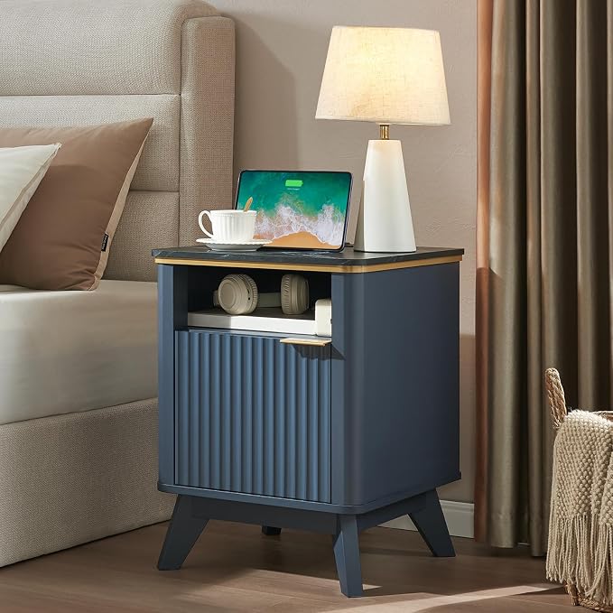 QUW Fluted Nightstands Set of 2 - Image 2