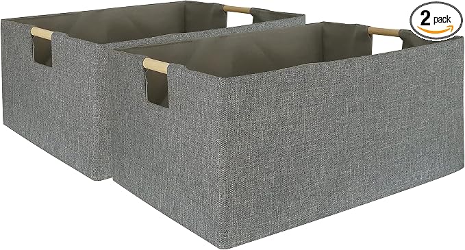 Storage Bin for Shelves Rectangle Closet Baskets Foldable Box by Unknown