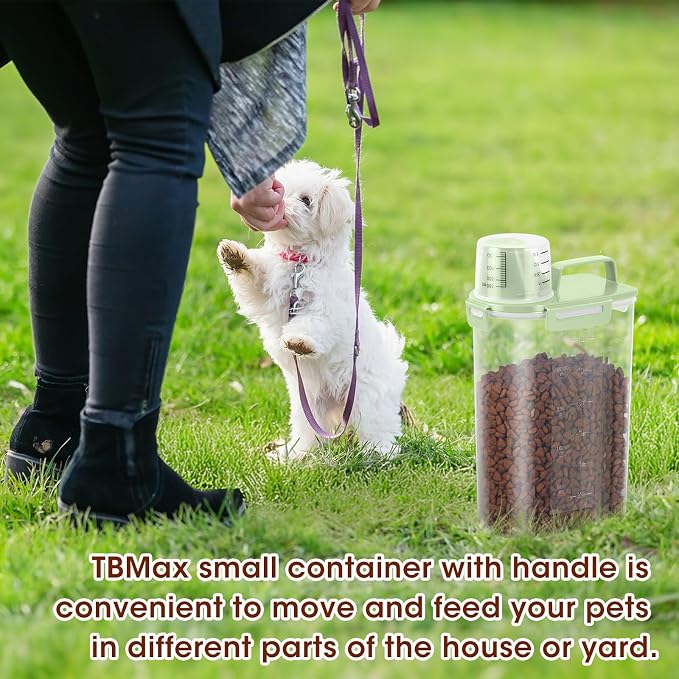 TBMax Small Dog Cat Food Storage Containers 2 Pack, Travel-Friendly Pet Food - Image 6