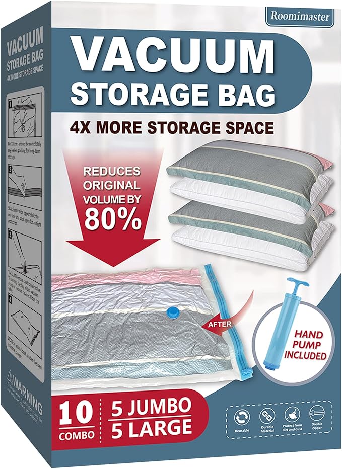 10 Pack Vacuum Storage Bags by Roomimaster